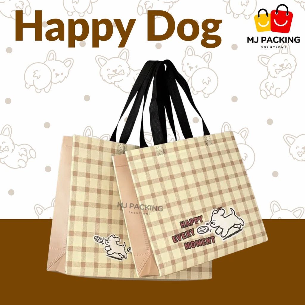 ถุงสปันบอนด์พิมพ์ลาย - Happy Dog