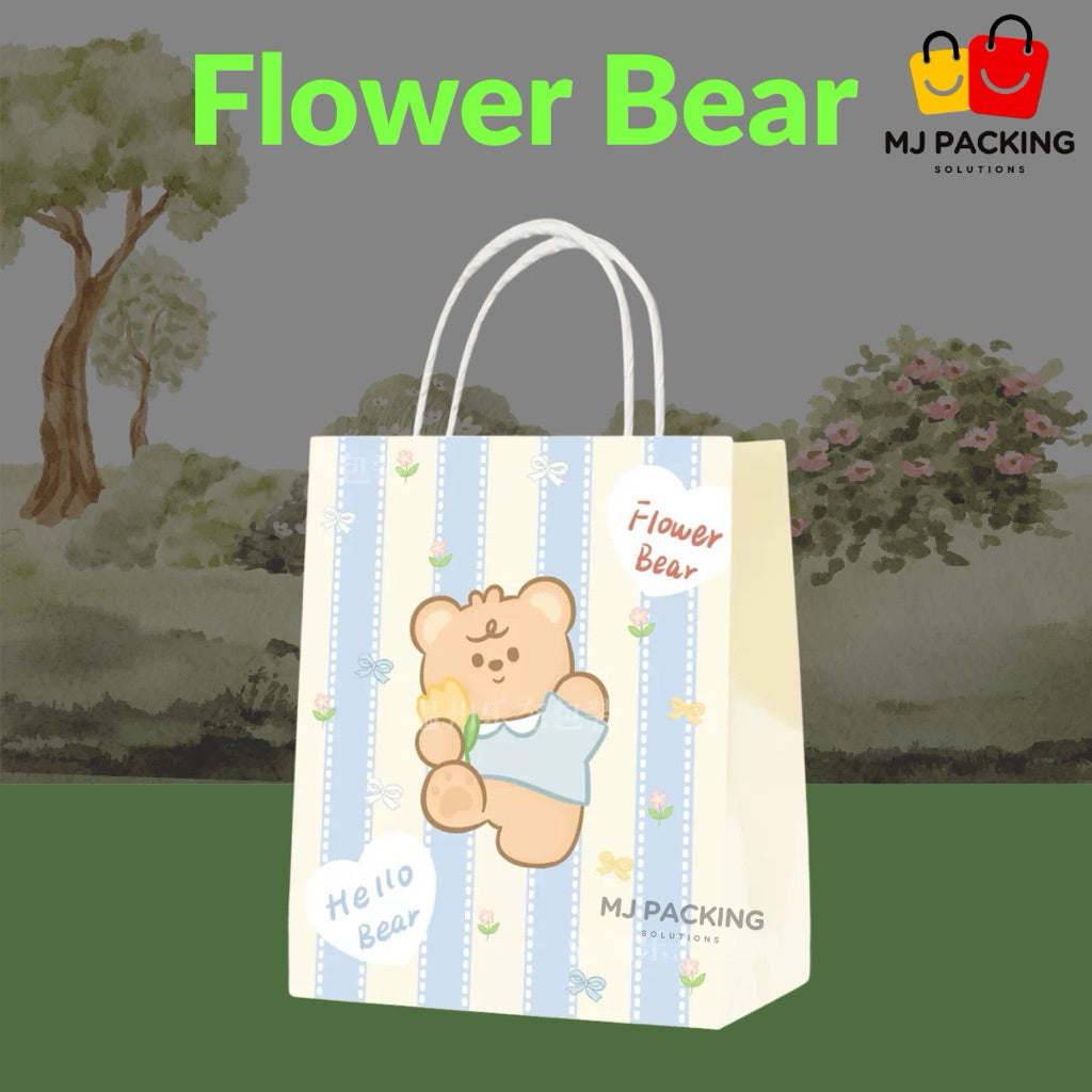 ถุงกระดาษ - Flower Bear