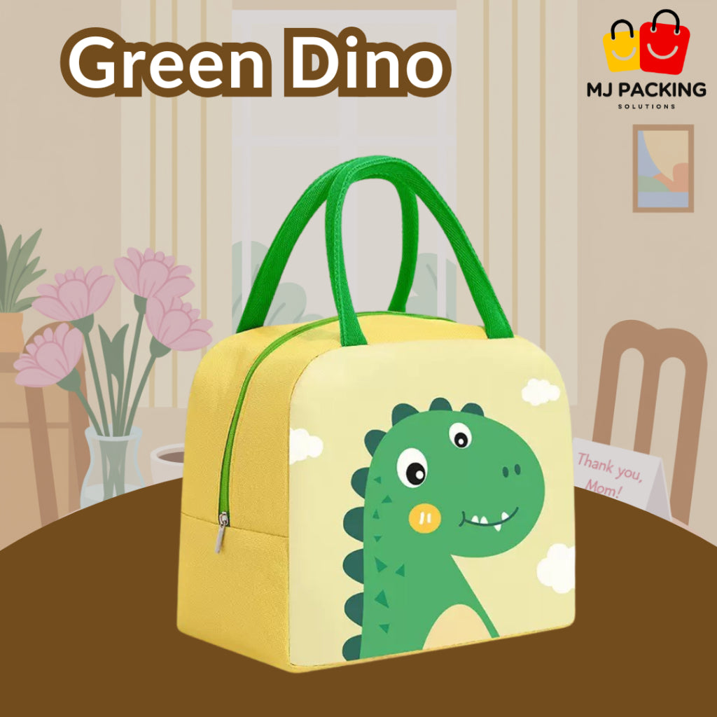 ถุงใส่กล่องข้าว - Green Dino