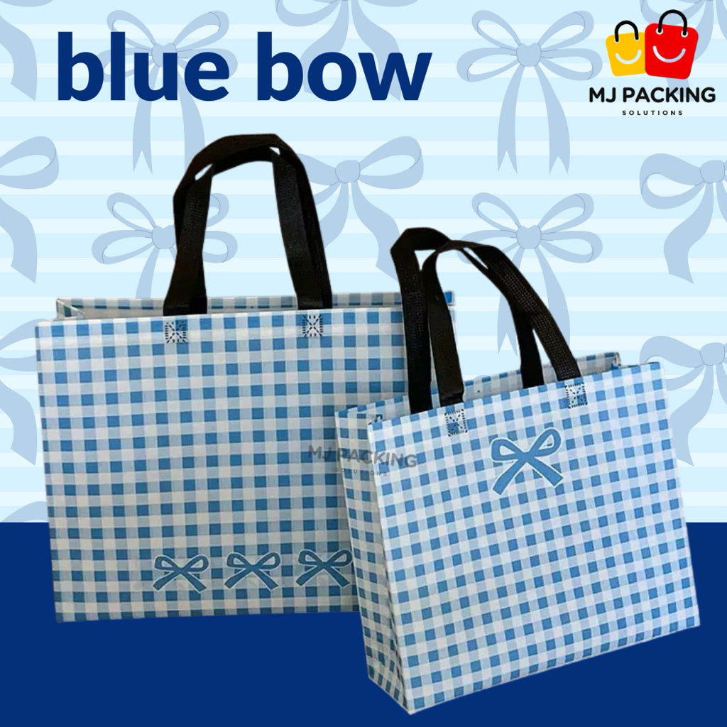 ถุงสปันบอนด์พิมพ์ลาย - Blue Bow