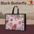 ถุงสปันบอนด์พิมพ์ลาย - Black Butterfly