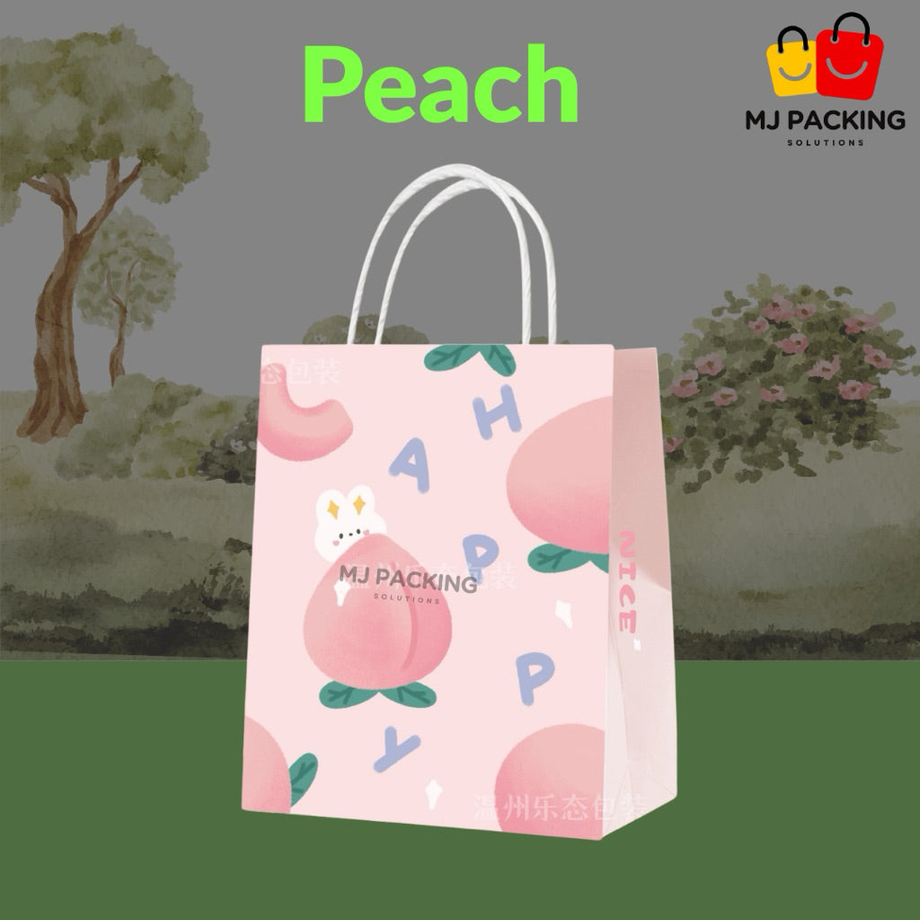 ถุงกระดาษ - Peach