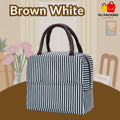 ถุงใส่กล่องข้าว - Brown White