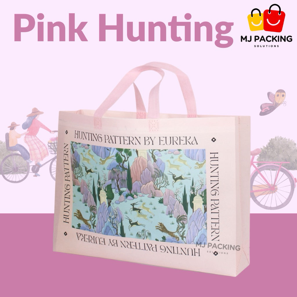 ถุงสปันบอนด์พิมพ์ลาย - Pink Hunting