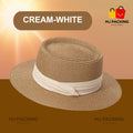 หมวกแฟชั่น - Cream-White