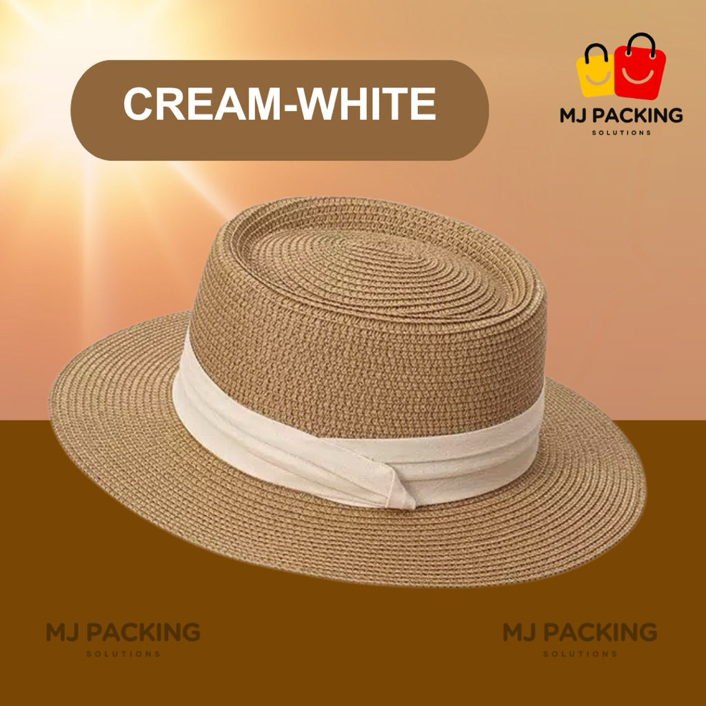 หมวกแฟชั่น - Cream-White