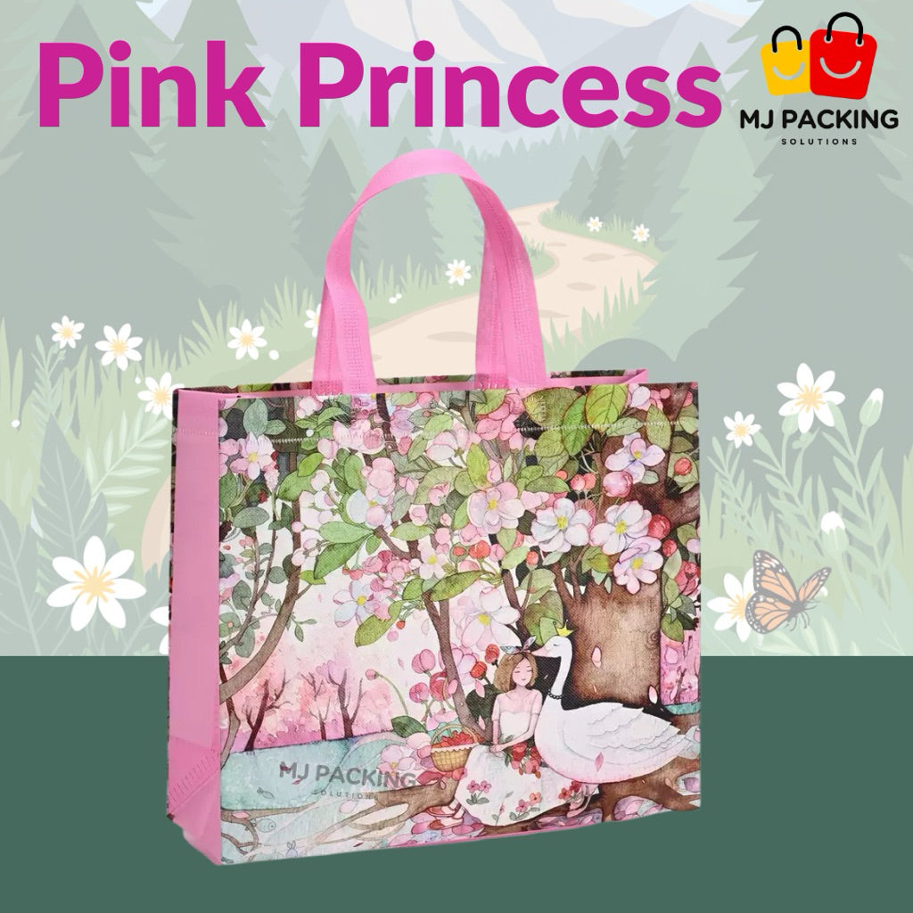 ถุงสปันบอนด์พิมพ์ลาย - Pink Princess
