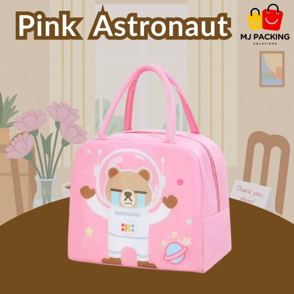 ถุงใส่กล่องข้าว - Pink Astronaut